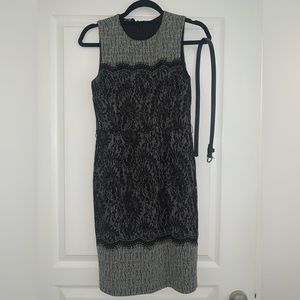 Bebe lace tweed dress with its belt